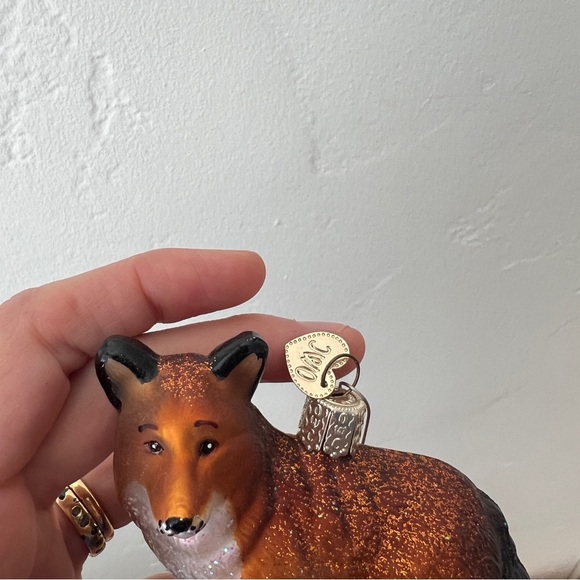 Old World Christmas OWC Red Fox Glass Christmas Ornament glitter sparkle - Picture 6 of 12